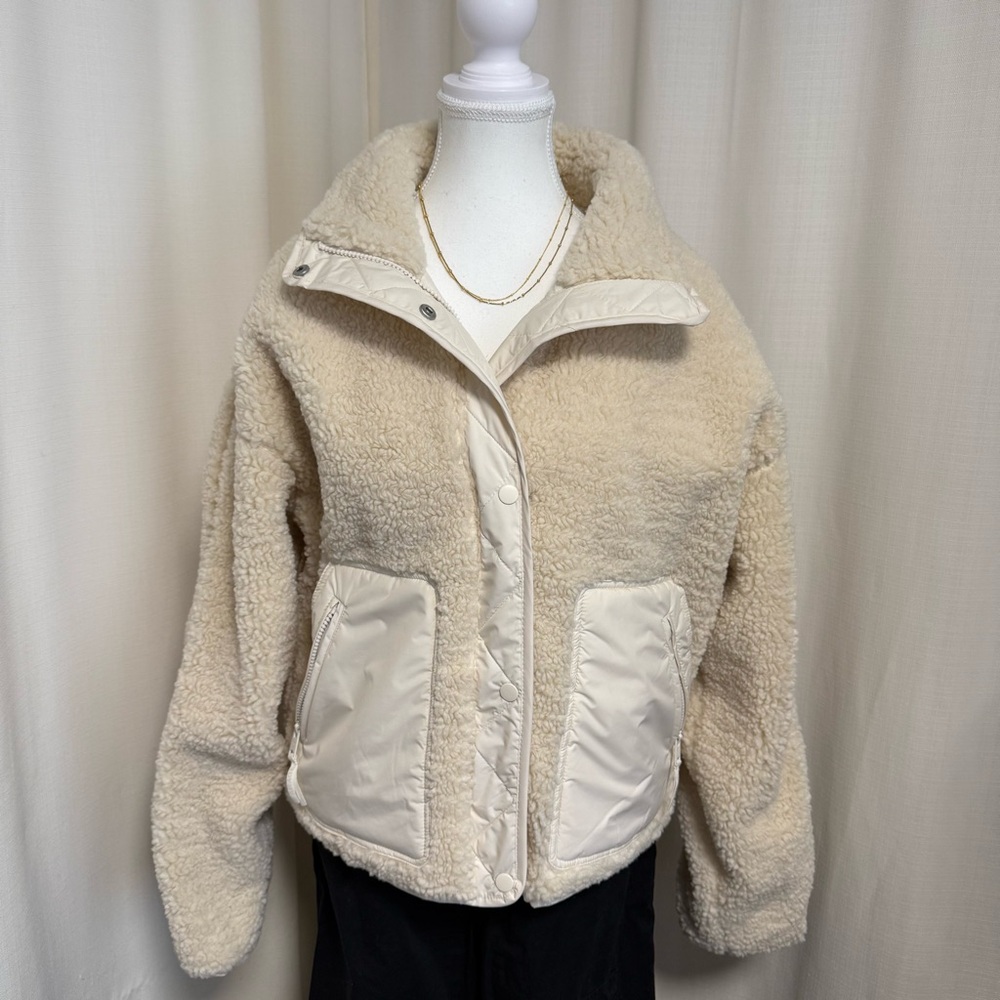 GARAGE Sherpa Mixed Media Jacket